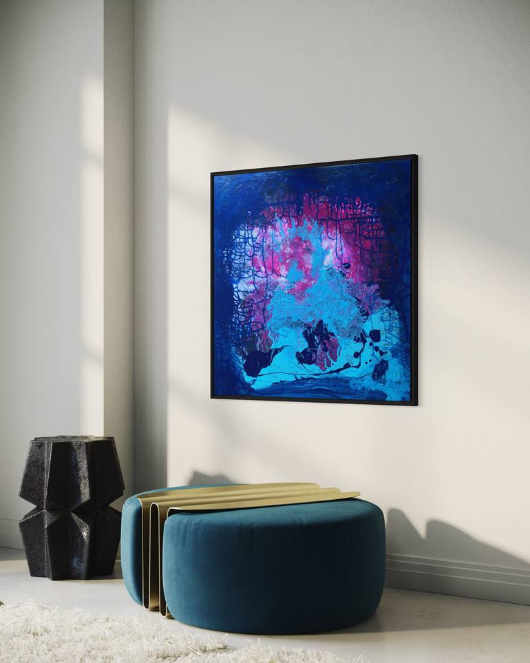 Original Abstract Expressionism Light Painting by Klara Gunnlaugsdottir