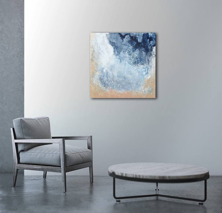 Original Abstract Seascape Painting by Klara Gunnlaugsdottir