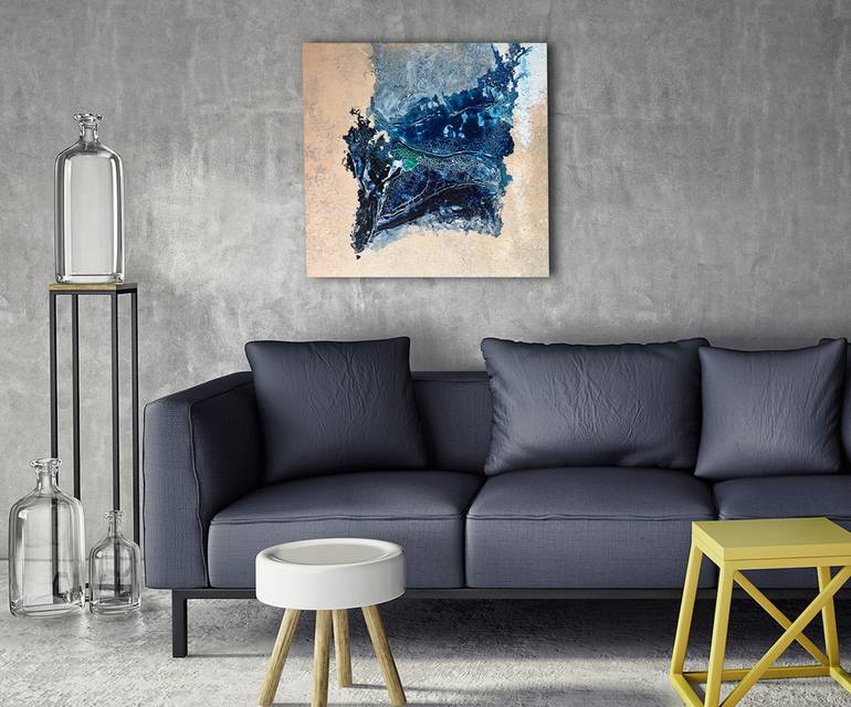 Original Abstract Seascape Painting by Klara Gunnlaugsdottir