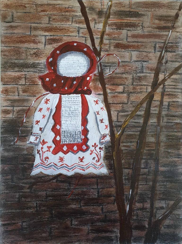 Original Pop CultureCelebrity Painting by Alida Velea  Expressionism Art on Canvas  Martisor