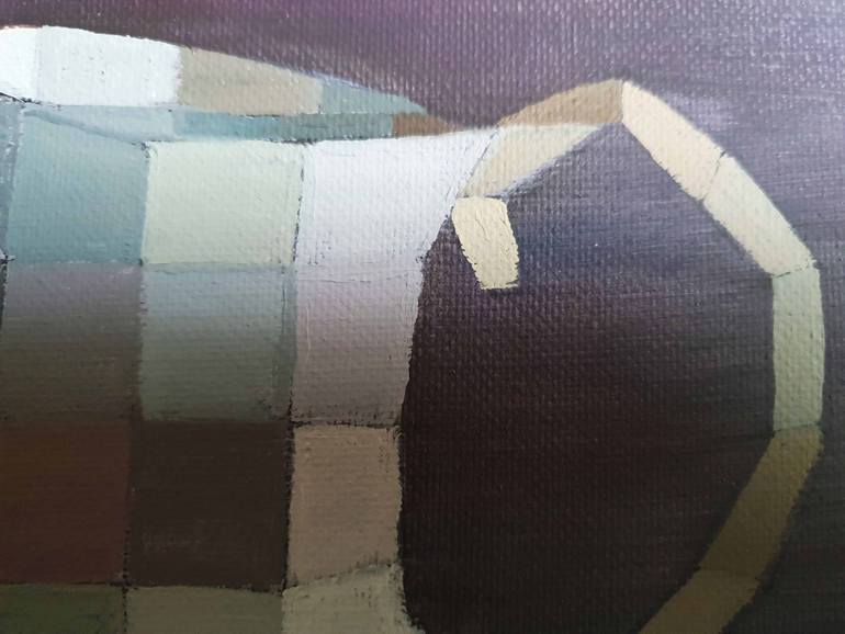 Original Abstract Expressionism Still Life Painting by Alida Velea