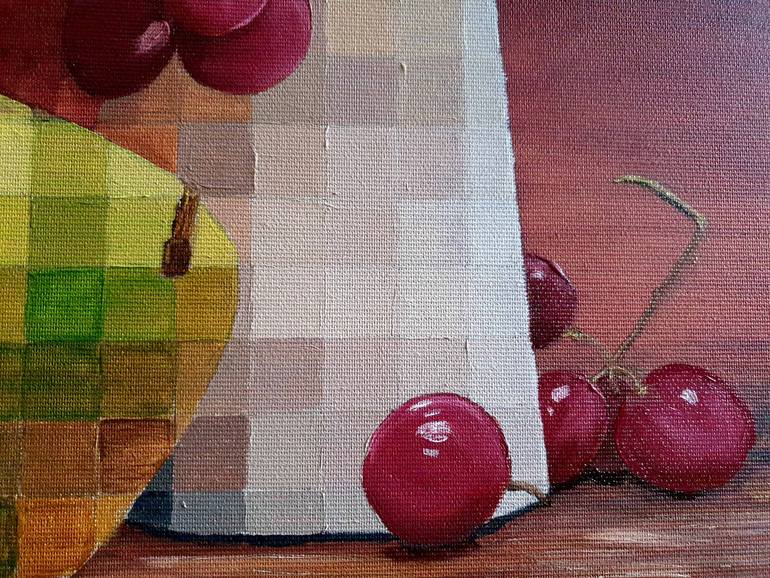 Original Abstract Expressionism Still Life Painting by Alida Velea