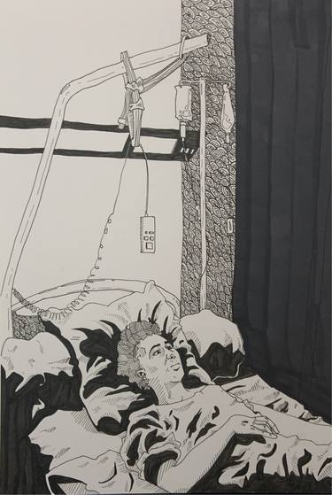 Original Illustration Mortality Drawings by Ryan Appleyard