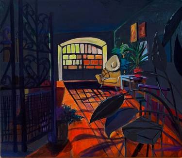 Original Interiors Painting by Nice and the Fox
