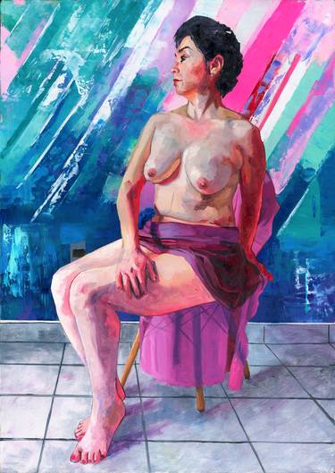 Print of Nude Paintings by Mijail Gala