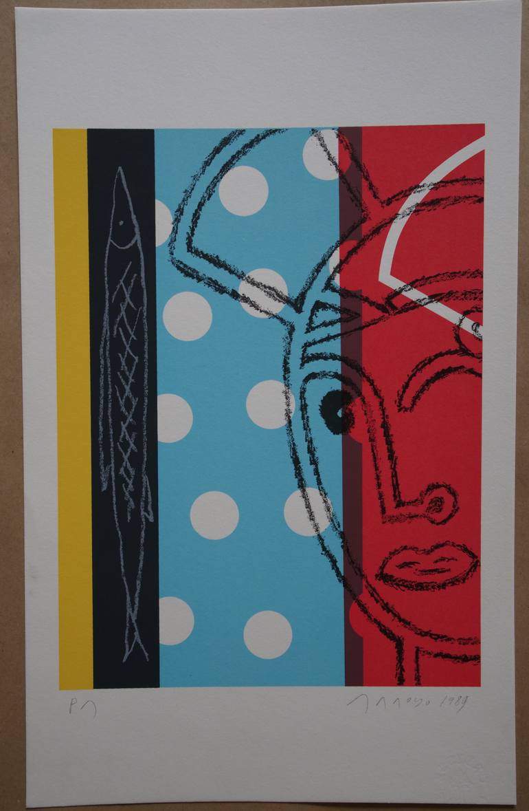 Original Abstract Expressionism Pop Culture/Celebrity Printmaking by Art Elective