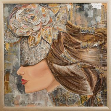 Original Portraiture Women Painting by Galina Bulgakova