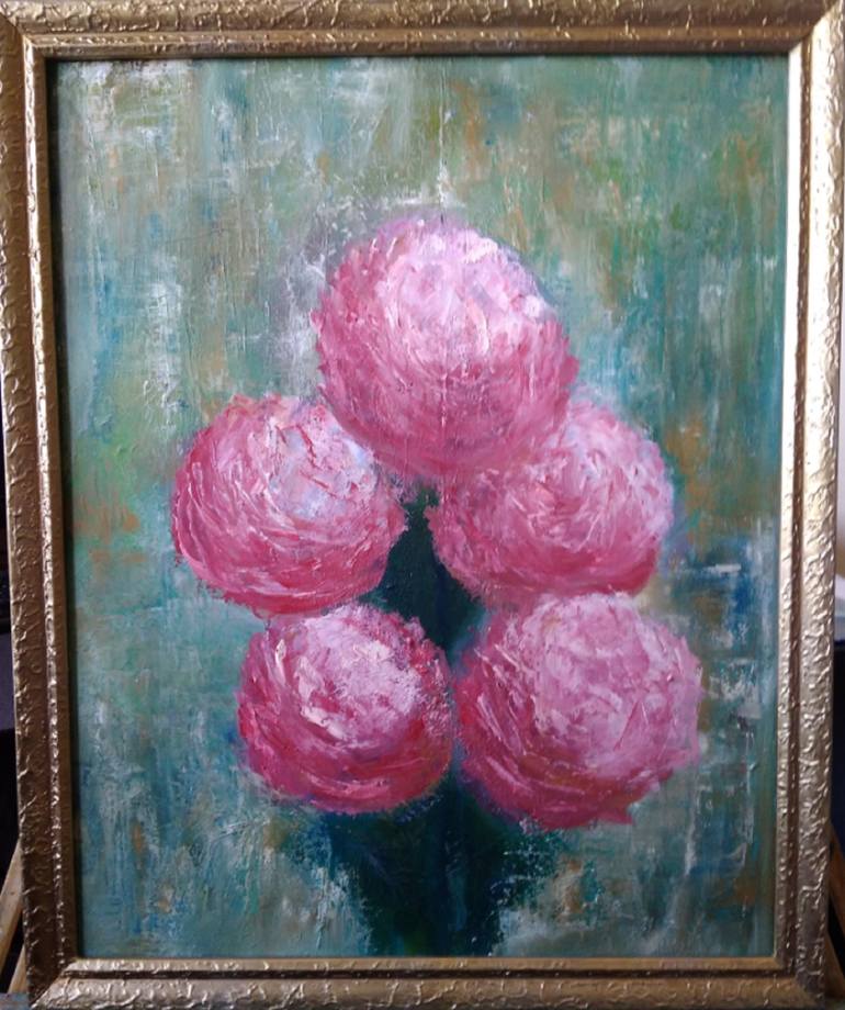 Original Impressionism Floral Painting by Viktor Jegorov