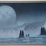 Painting: Spray Paint on Other.The picture is painted on a fiberboard.