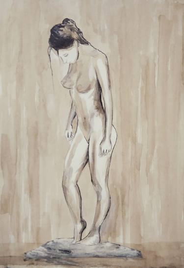 Print of Figurative Nude Drawings by Viktor Jegorov