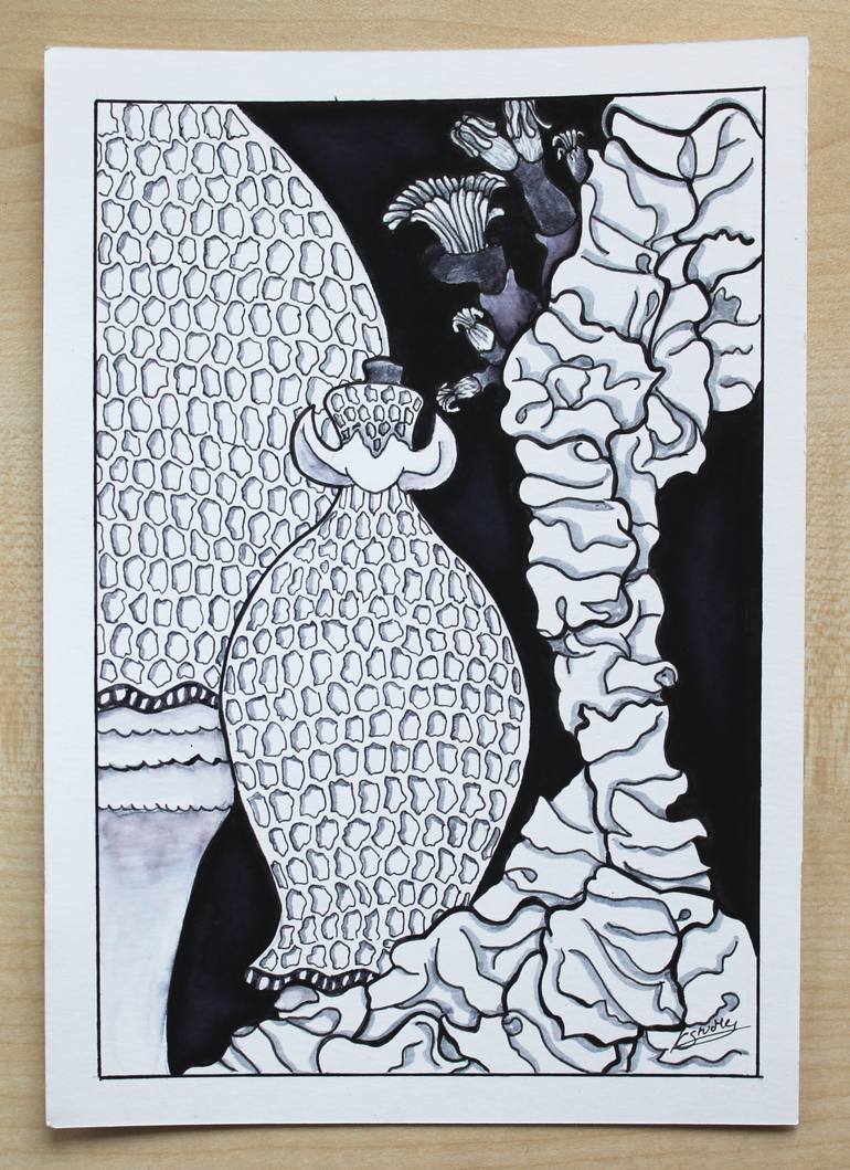 Original Abstract Nature Drawing by Kate Studley