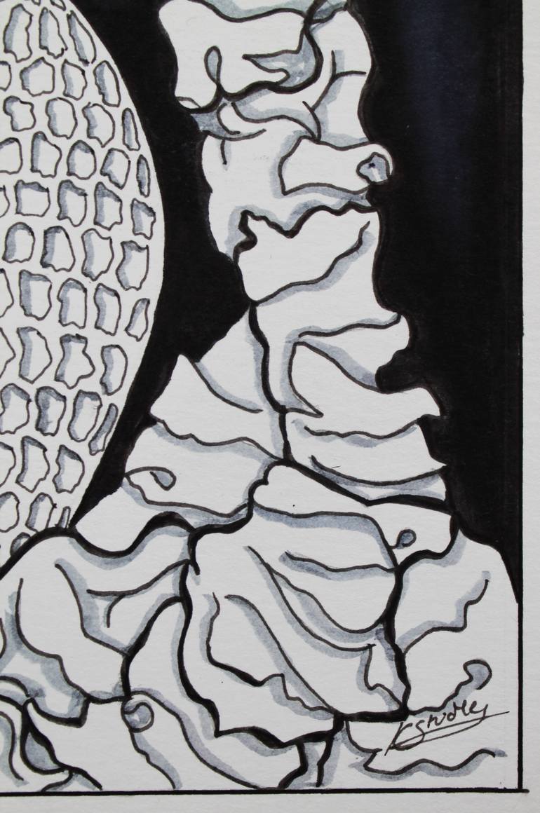 Original Abstract Nature Drawing by Kate Studley
