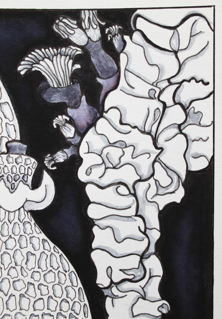 Original Abstract Nature Drawing by Kate Studley