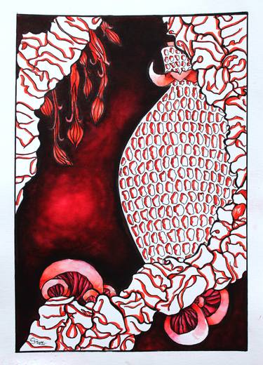 Print of Surrealism Nature Drawings by Kate Studley