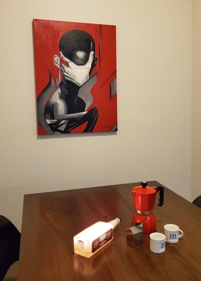 Original Conceptual People Painting by Nazanin Khademi