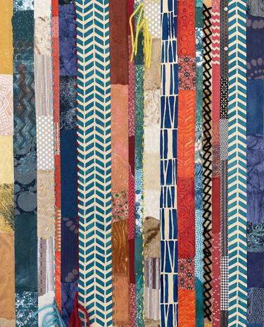 Print of Folk Patterns Mixed Media by Leanne Poellinger