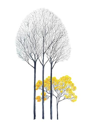 Print of Illustration Tree Paintings by Marian Gorin