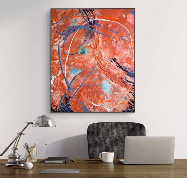 Original Abstract Expressionism Abstract Painting by Marian Gorin