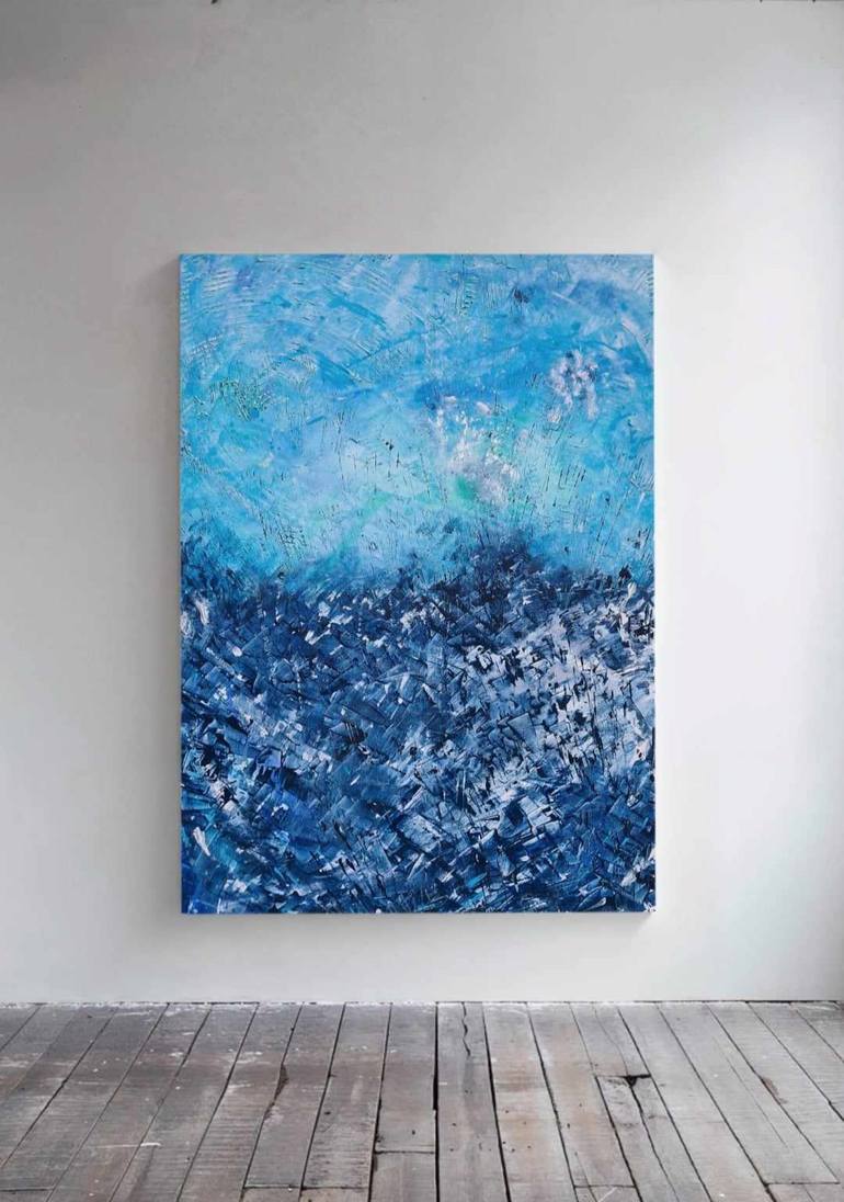 Original Abstract Expressionism Abstract Painting by Marian Gorin