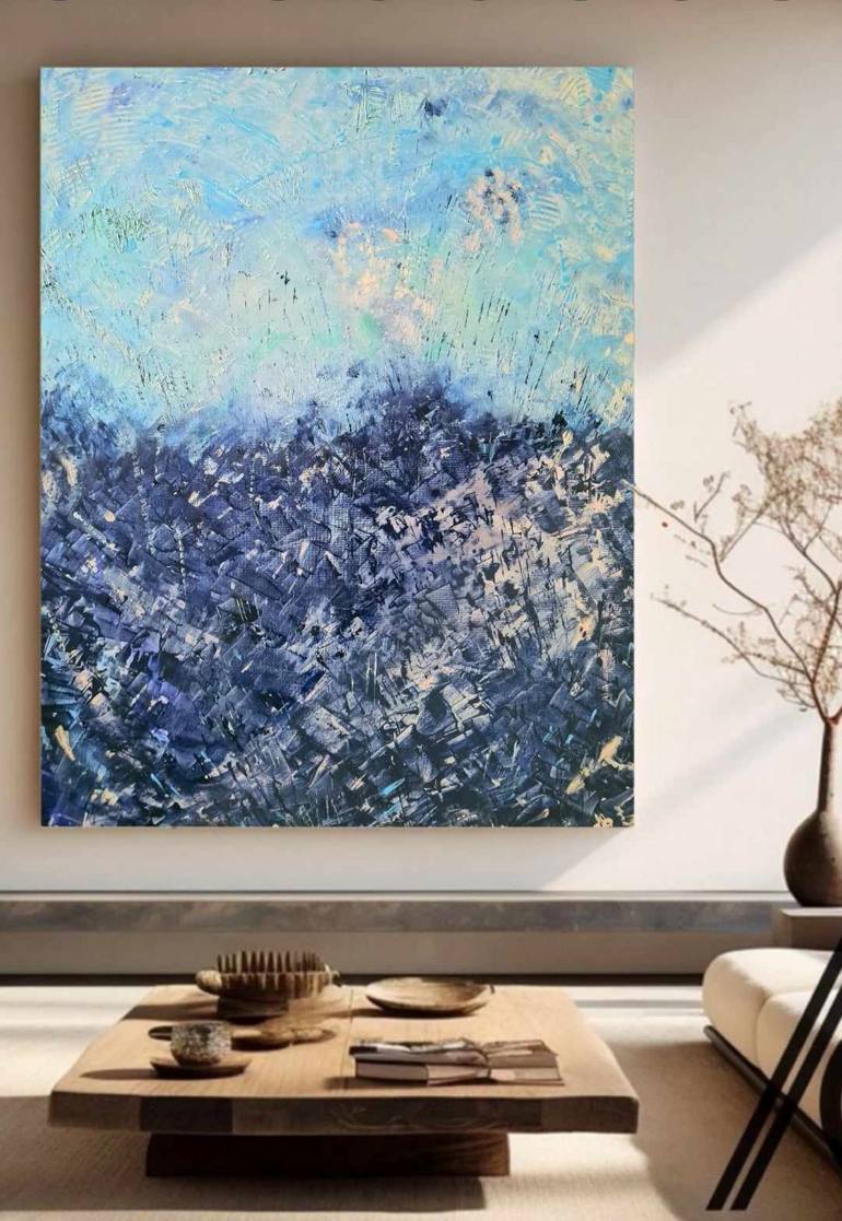 Original Abstract Expressionism Abstract Painting by Marian Gorin
