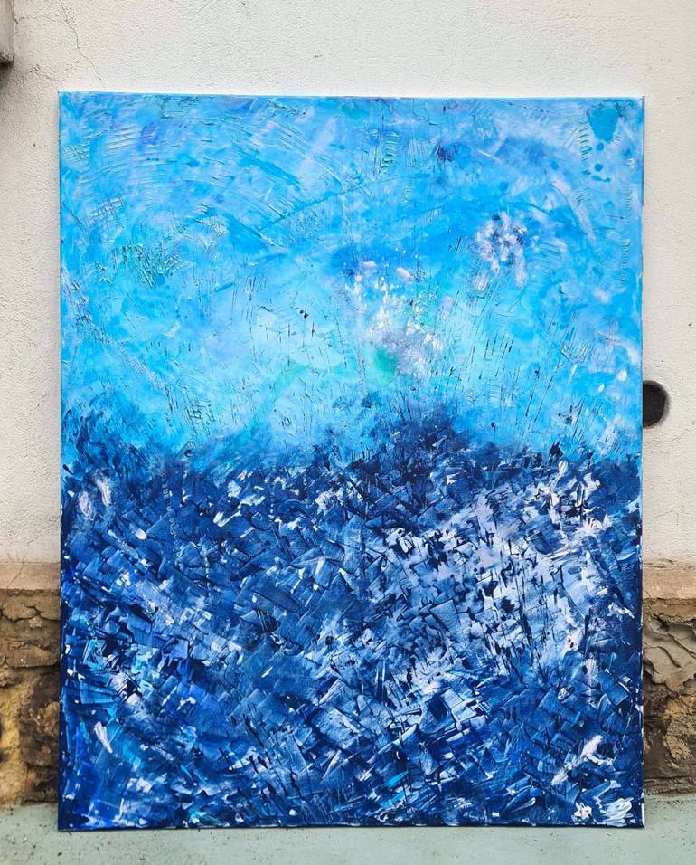 Original Abstract Expressionism Abstract Painting by Marian Gorin