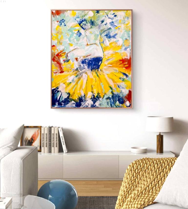 Original Abstract Expressionism Performing Arts Painting by Marian Gorin