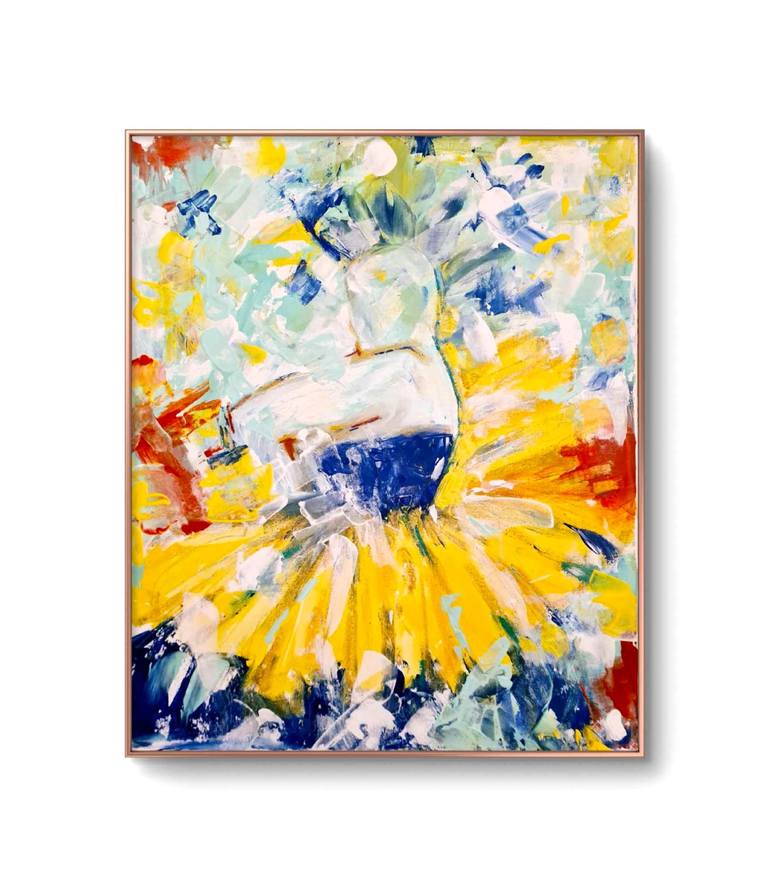 Original Abstract Expressionism Performing Arts Painting by Marian Gorin