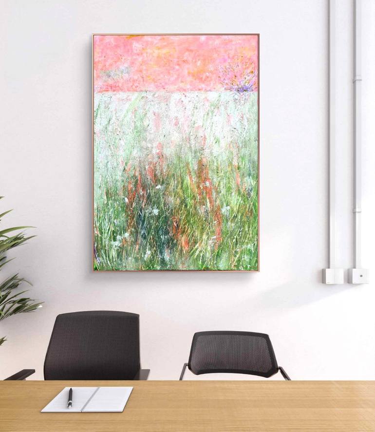 Original Abstract Expressionism Abstract Painting by Marian Gorin