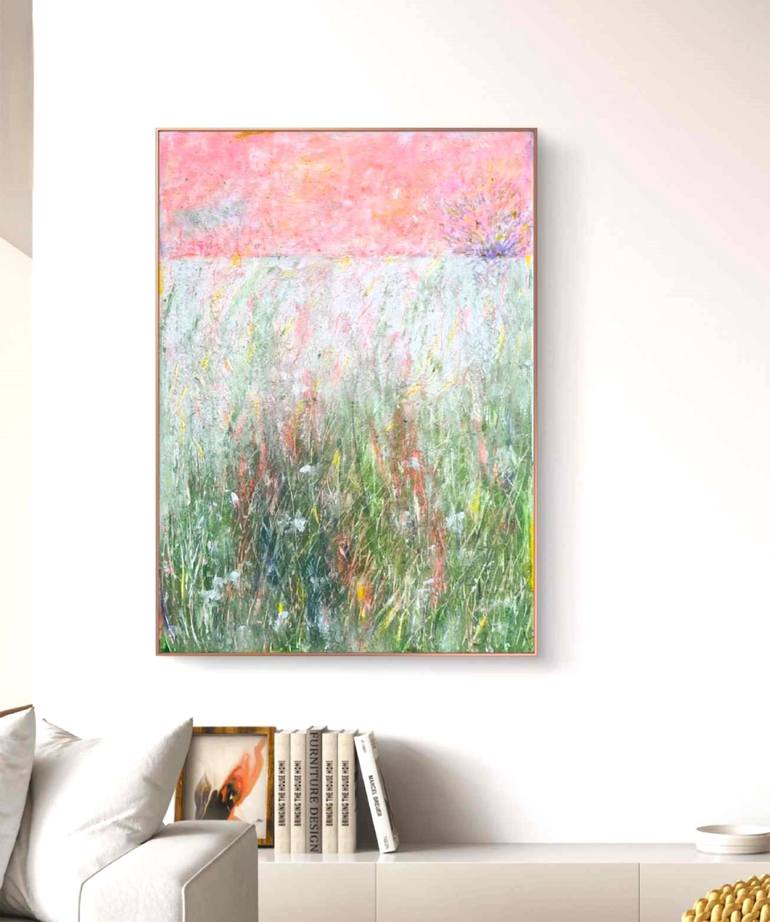 Original Abstract Expressionism Abstract Painting by Marian Gorin