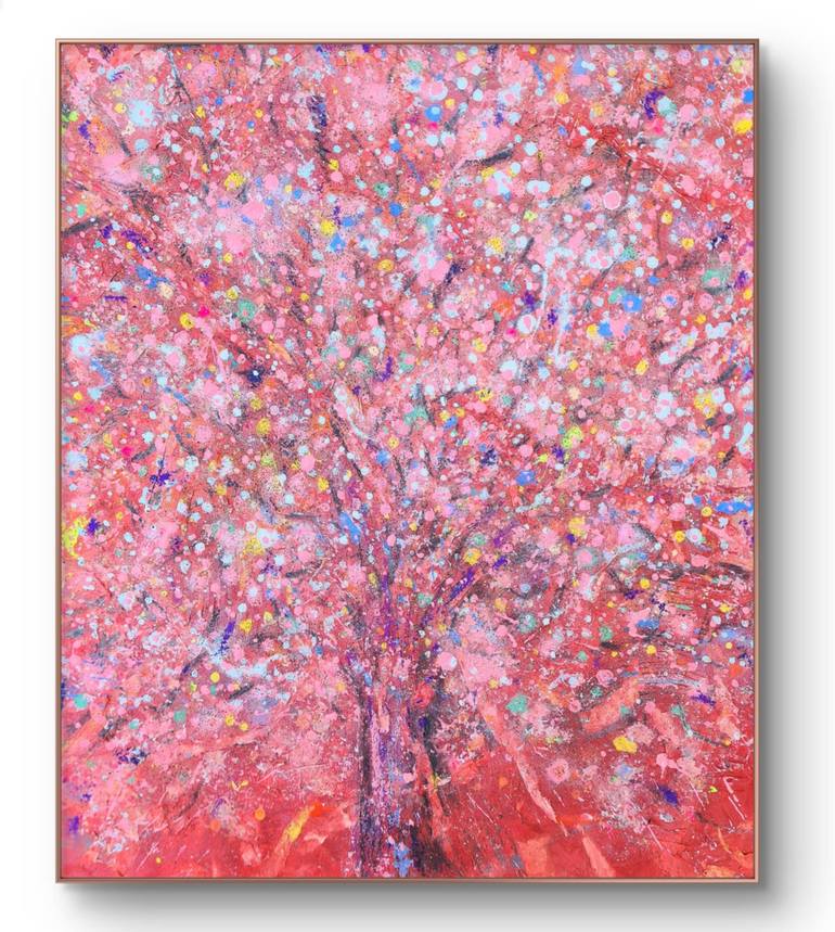 Original Abstract Expressionism Abstract Painting by Marian Gorin