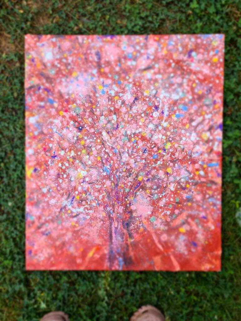 Original Abstract Expressionism Abstract Painting by Marian Gorin
