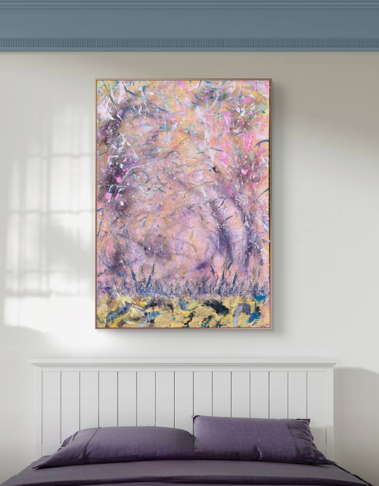 Original Abstract Expressionism Abstract Painting by Marian Gorin