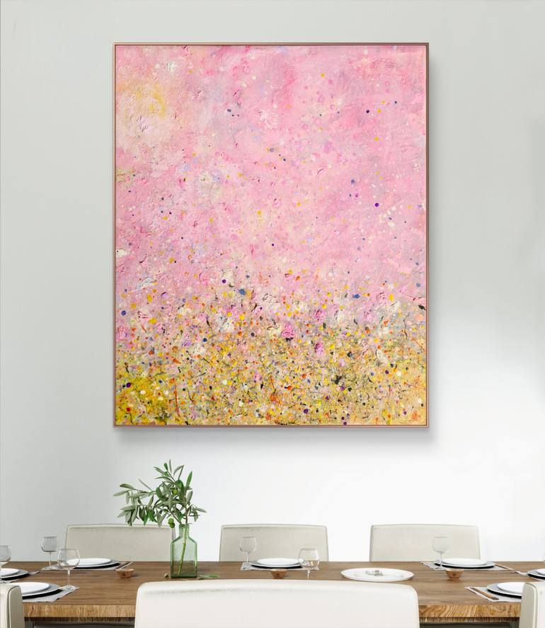 Original Abstract Expressionism Abstract Painting by Marian Gorin
