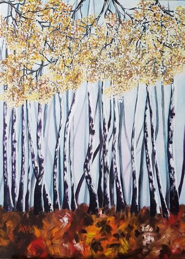 Print of Expressionism Tree Paintings by Marian Gorin