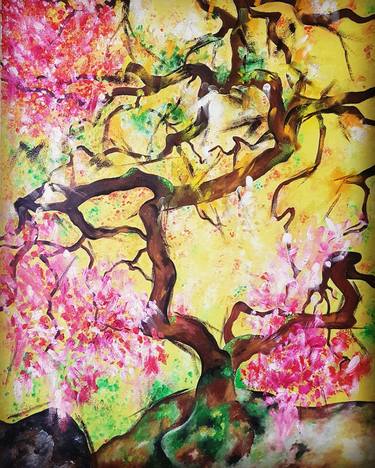 Print of Expressionism Tree Paintings by Marian Gorin