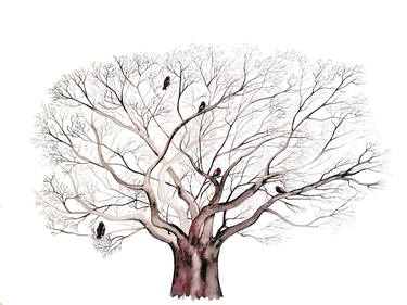 Print of Figurative Tree Paintings by Marian Gorin