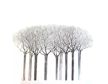 Original Conceptual Tree Paintings by Marian Gorin