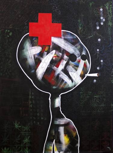 Original Figurative Health & Beauty Paintings by Sylvain Pare