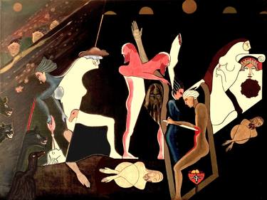 Original Conceptual Classical mythology Paintings by EVGENIOS ANNAS ZARIFIS
