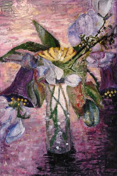 Original Floral Paintings by Claudia Erbelding