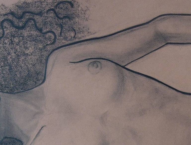 Original Nude Drawing by Margarita Felis