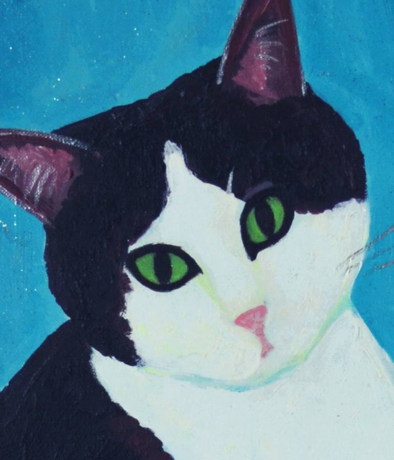 Original Figurative Cats Painting by Margarita Felis