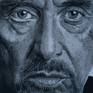 This is my most beloved actor Alpachino portrait of a pencil drawn by me and charcoal on paper in the style of a realist hypper, I spent more than a month on it and this work is very beloved to me, so I can take an order for a portrait. The size of this portrait is 32 cm by 40 cm to look very beautiful and realistic as a photograph