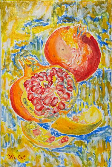 Pomegranates Impressionism style thumb