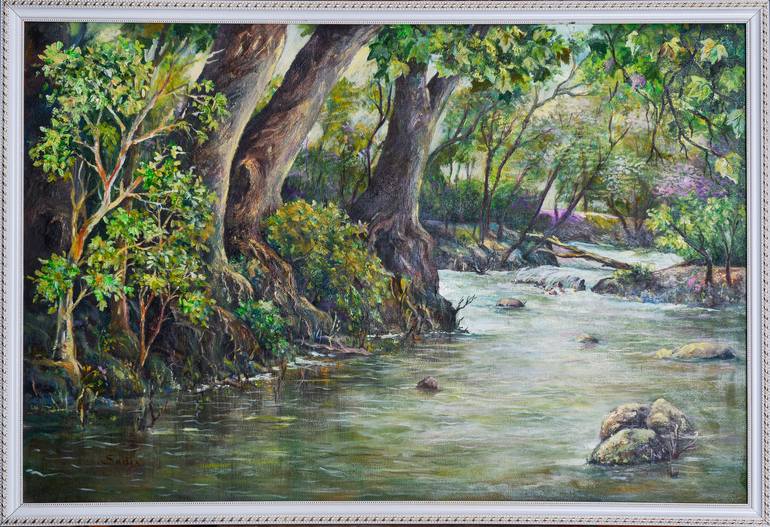 Forest creek Painting by Anar Guliev Saatchi Art