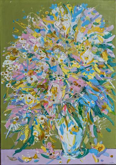 Print of Floral Paintings by Anar Guliev