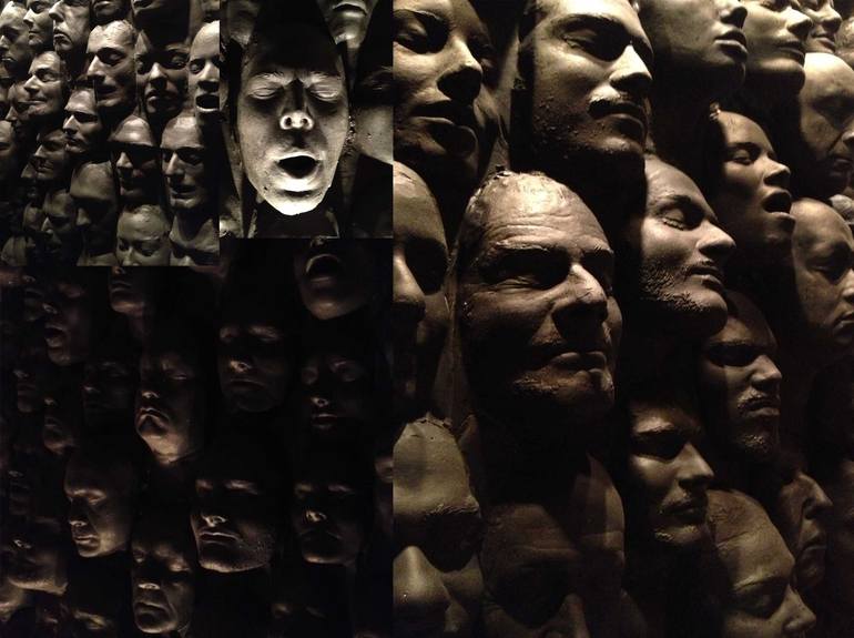 Original Figurative People Sculpture by Eric Johnson