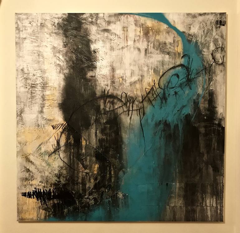 Original Abstract Expressionism Abstract Painting by Nate Finch