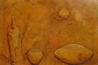 Original Figurative Still Life Paintings by Laurie Goodhart