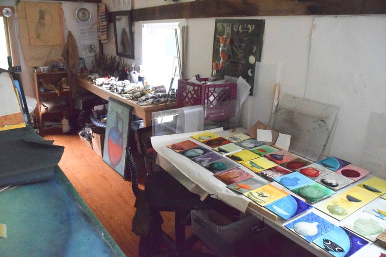 Original Abstract Still Life Painting by Laurie Goodhart